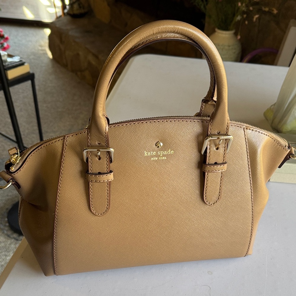 Kate Spade Gold Satchel Bag
